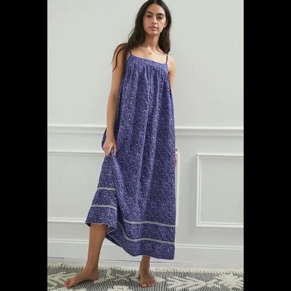 by Anthropologie Purple Maxi Dress m - Picture 10 of 10